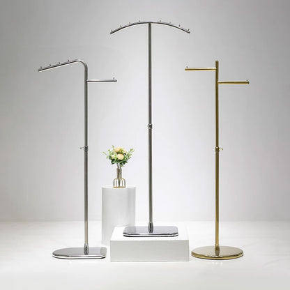 JELIMATE Adjustable Clothing Rack 43.3-70.8" | Stainless Steel Garment Stand for Boutique