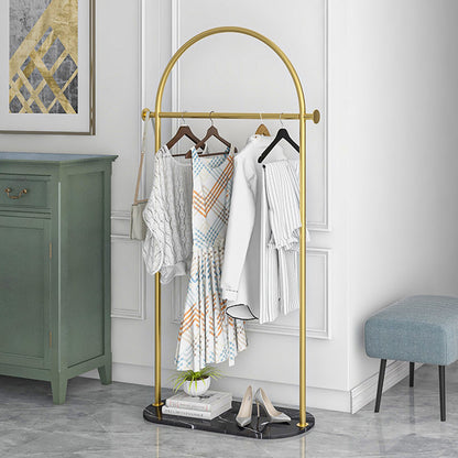 JELIMATE Freestanding Clothing Rack, Marble Base Garment Rack for Boutique Store Display