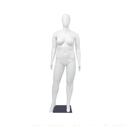 Plus Size Female Mannequin - Electroplated Curvy Full Body Display Model
