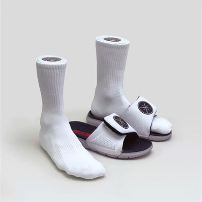 JELIMATE Male Foot Mannequin US Size 10, PVC Shoe Sock Display Model, 1 Pair
