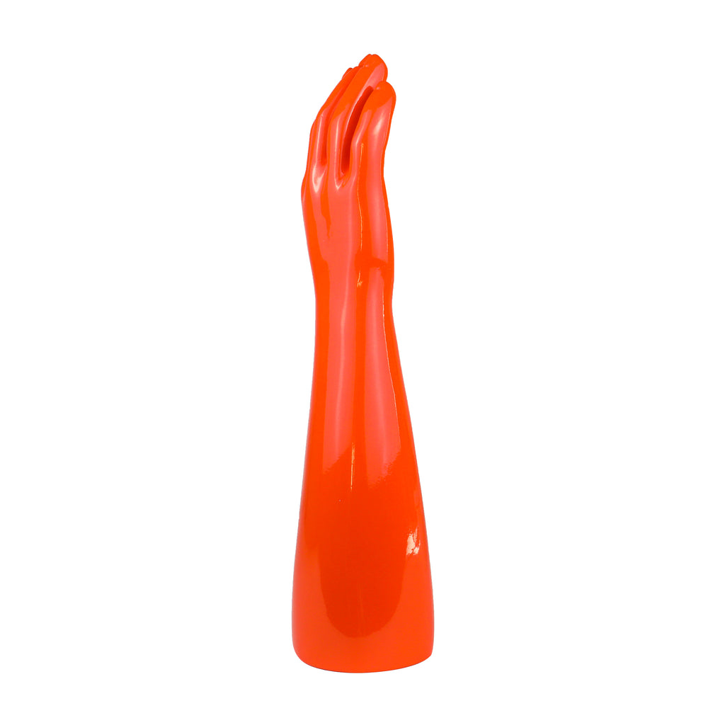 Jelimate Glossy Orange Right Hand Full Arm Mannequin – Gloves, Headphones & Sports Accessories Display