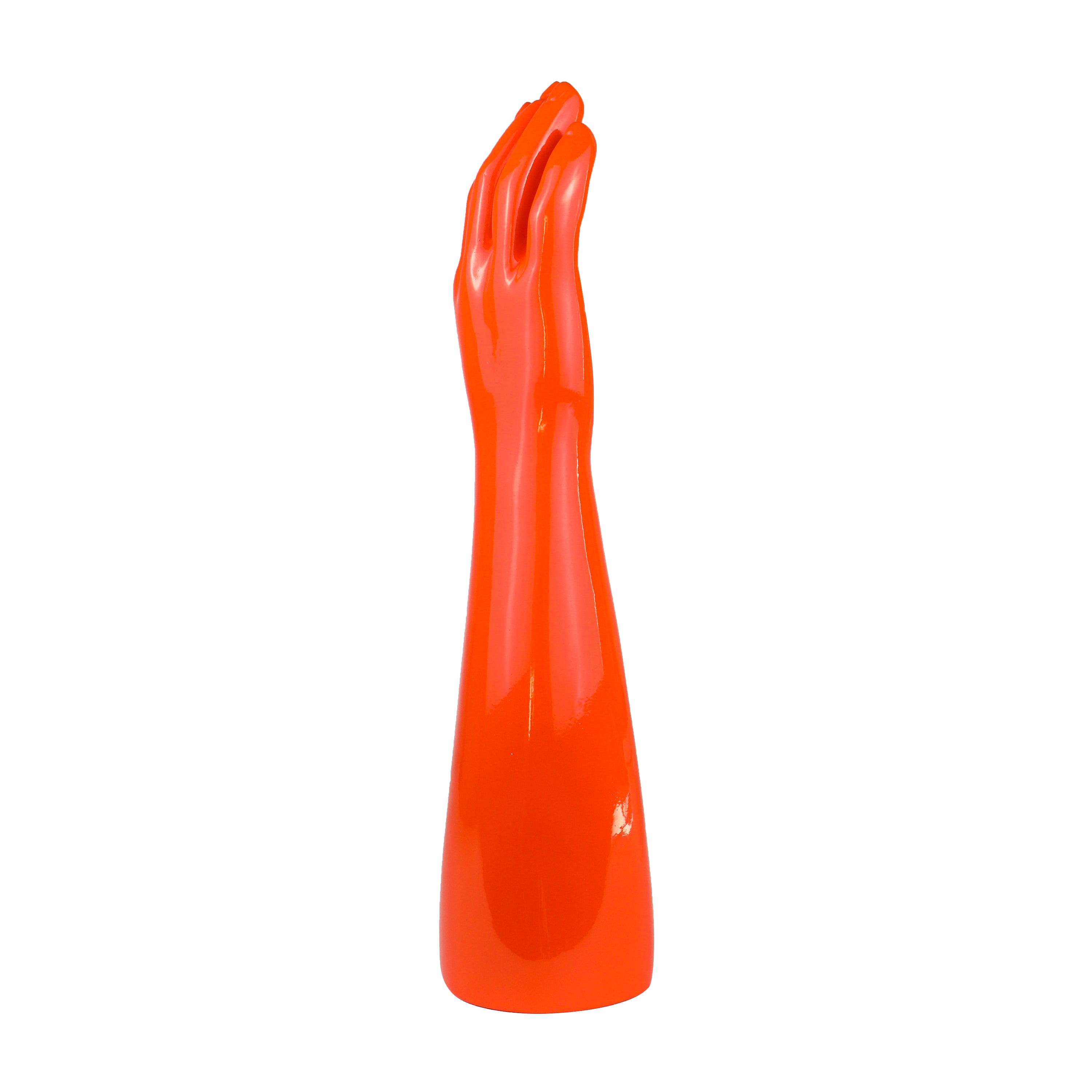 Jelimate Glossy Orange Right Hand Full Arm Mannequin – Gloves, Headphones & Sports Accessories Display