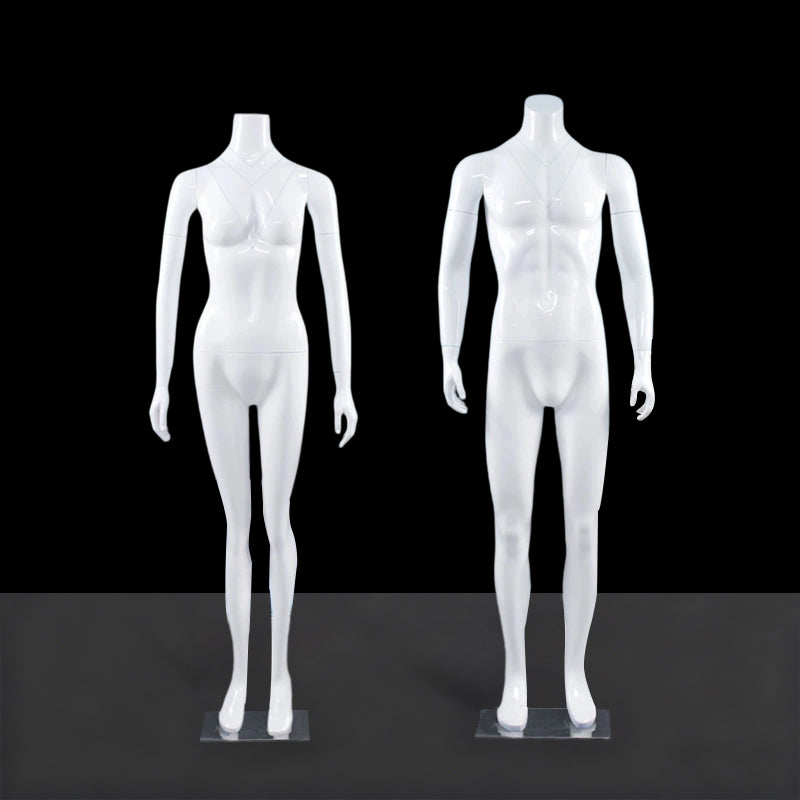 Full-Body Ghost Mannequin Props (Male & Female) | 3D Hollow Detachable Torso for Apparel Photography