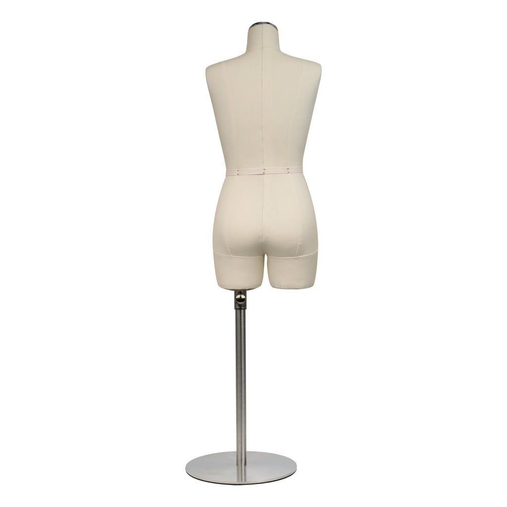 Half Scale Dress Form for Sewing - Professional Sewing Mannequin with Soft Arms (Size 12)