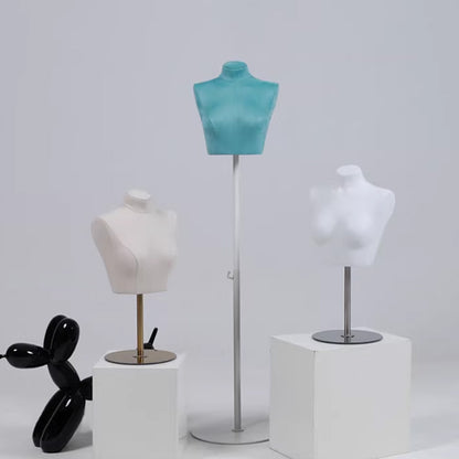 Suede Bust Mannequin for Lingerie Display - Handcrafted Matte Finish Display Prop