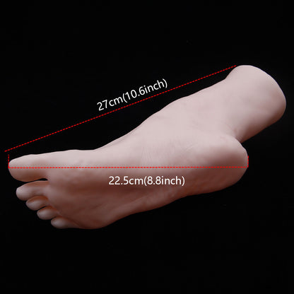 JELIMATE Realistic Female Soft Silicone Foot Mannequin for Shoes Socks Stockings Display