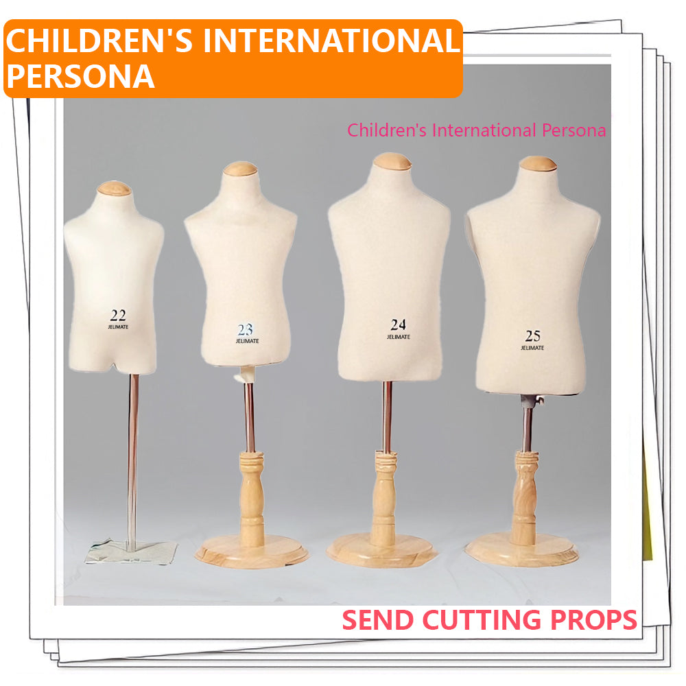 Children's Pinnable Dress Form | Adjustable Kids Tailor Mannequin (Global Standard Sizing)