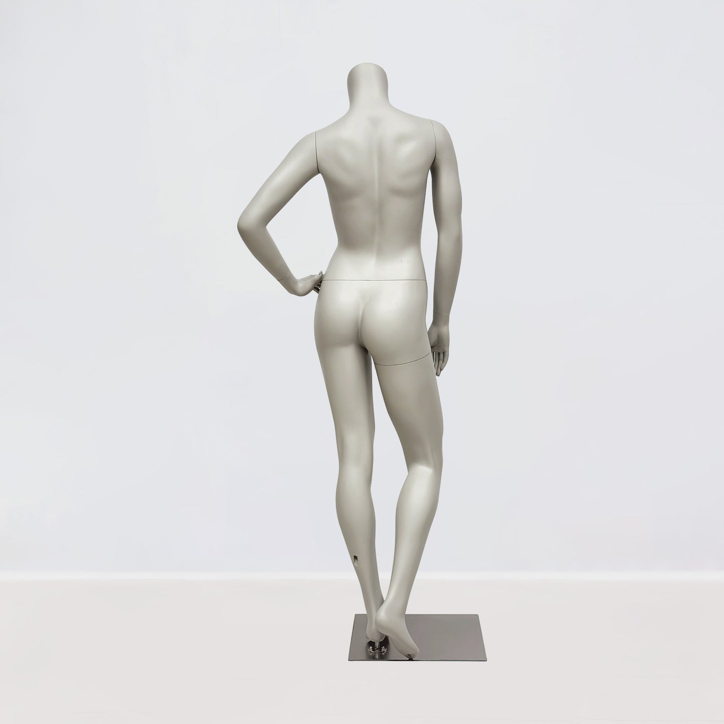 Jelimate Female Athletic Headless Mannequin - Fiberglass Display for Activewear