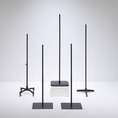 JELIMATE Half Body Mannequin Stand Base | Stainless Steel Retail Display Pole Stand