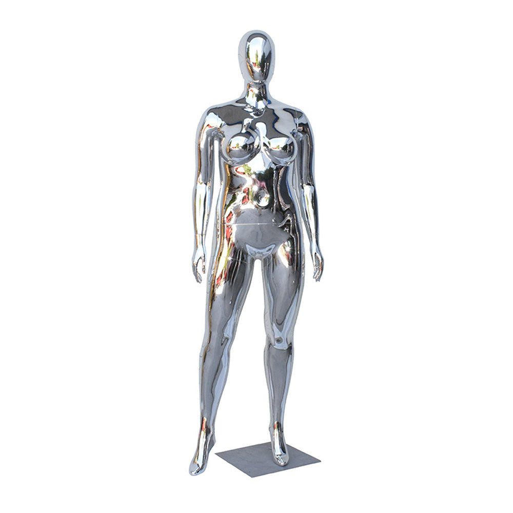 Fat Female Mannequin - Plus Size Full Body modle | Electroplated Gold Silver Curvy Mannequin for Sale