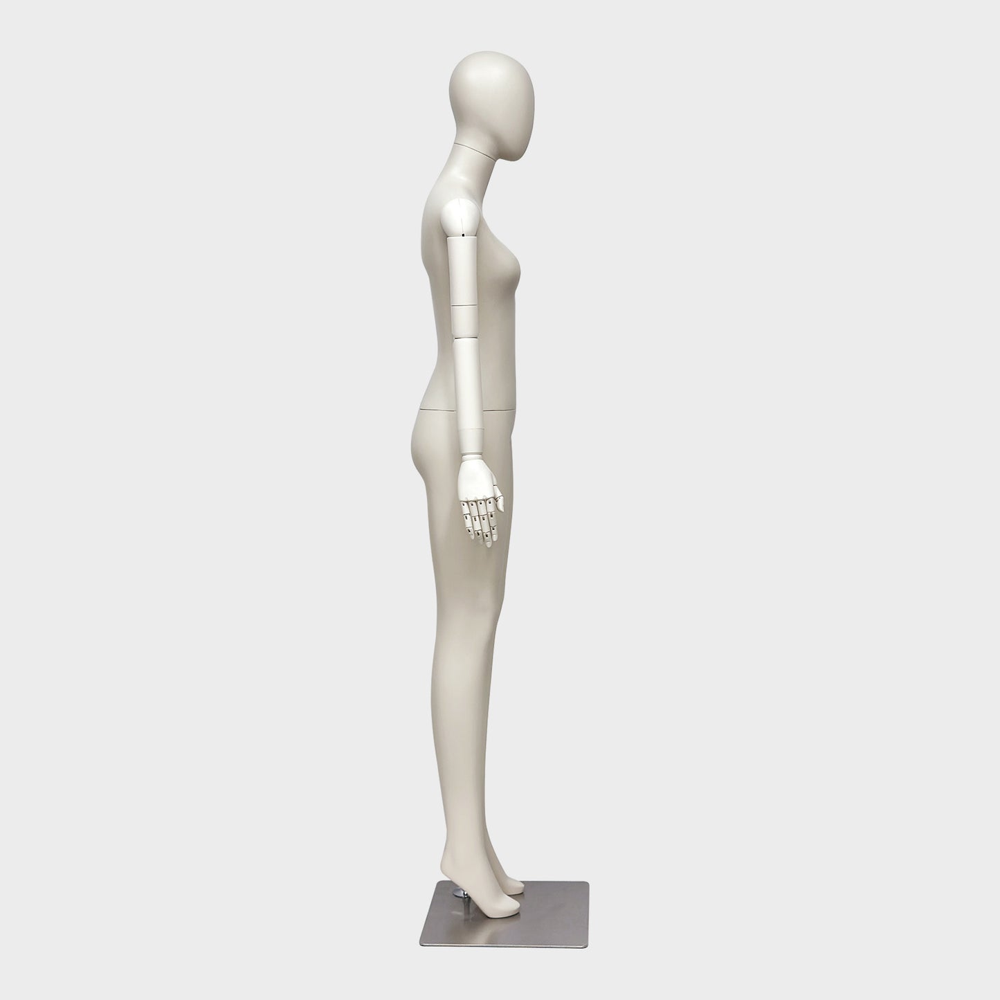 JELIMATE Full Body Female Mannequin Flexible Arms Fiberglass Window Display Dummy