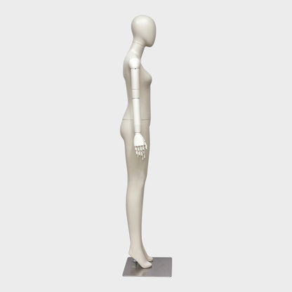 JELIMATE Full Body Female Mannequin Flexible Arms Fiberglass Window Display Dummy
