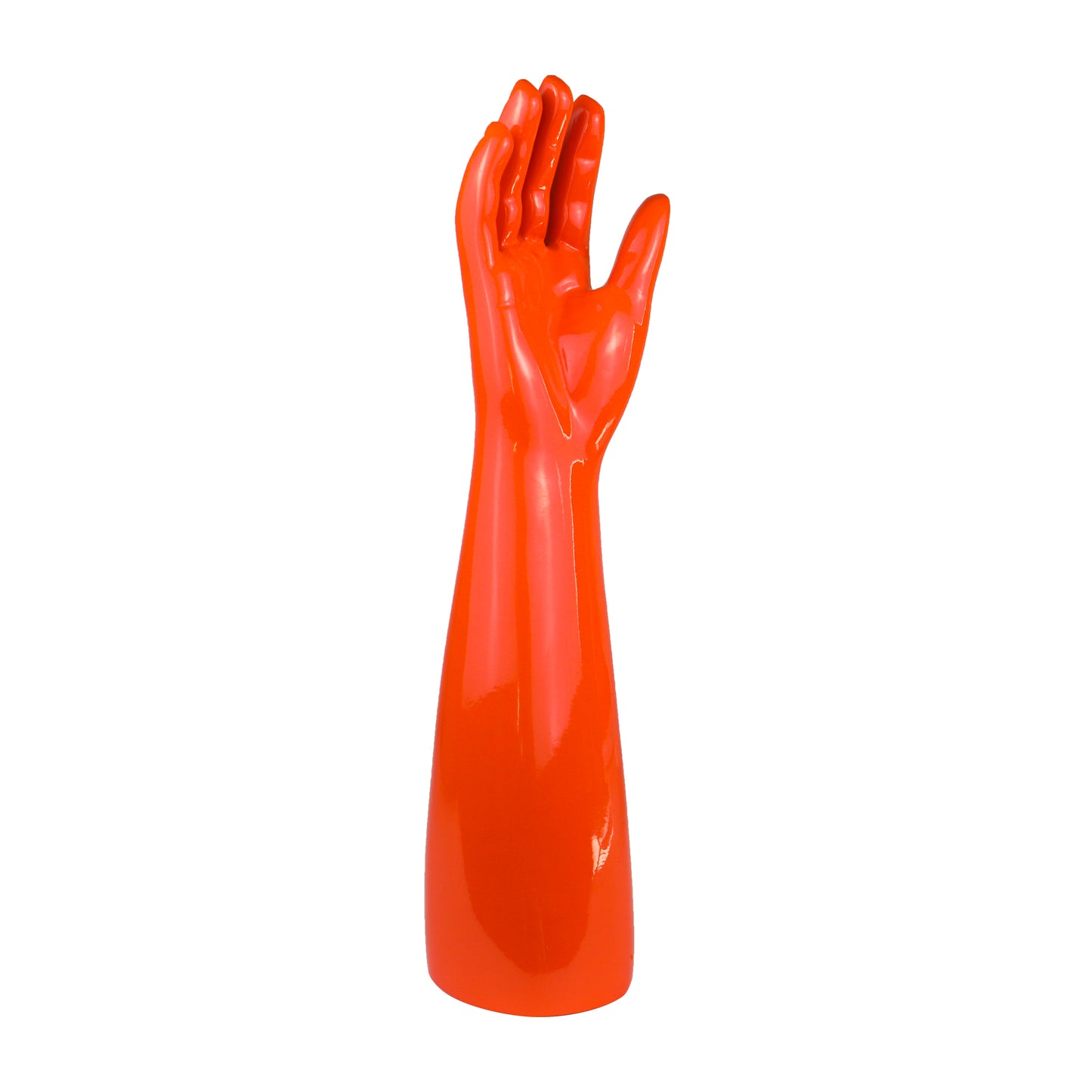 Jelimate Glossy Orange Right Hand Full Arm Mannequin – Gloves, Headphones & Sports Accessories Display