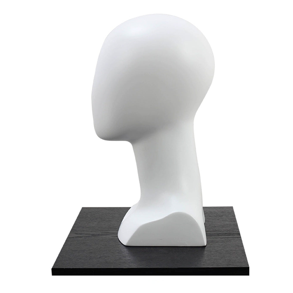 Jelimate High Quality Fiberglass White Gold Mannequin Head for Wigs,Hat Display Head Mannequin Props Window Dress Form,Headband Scarf Jewelry Display Stand