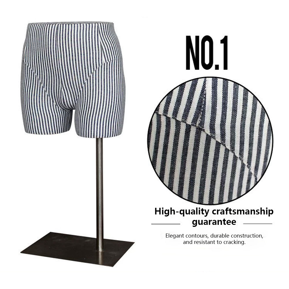 JELIMATE Male & Female Buttocks Mannequin for Underwear Swimwear Shorts Belt Display Stand