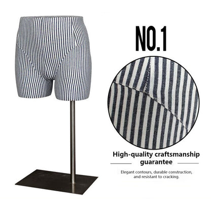 JELIMATE Male & Female Buttocks Mannequin for Underwear Swimwear Shorts Belt Display Stand
