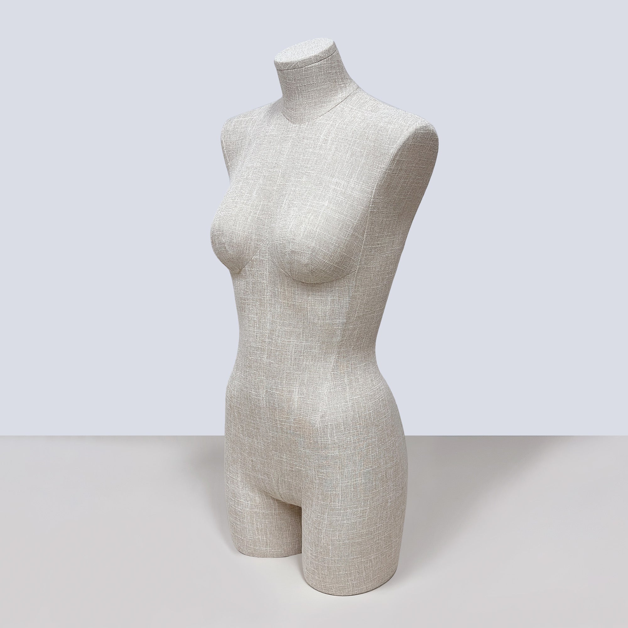 JELIMATE Half Body Mannequin Torso, Linen Dress Form for Lingerie Underwear Display