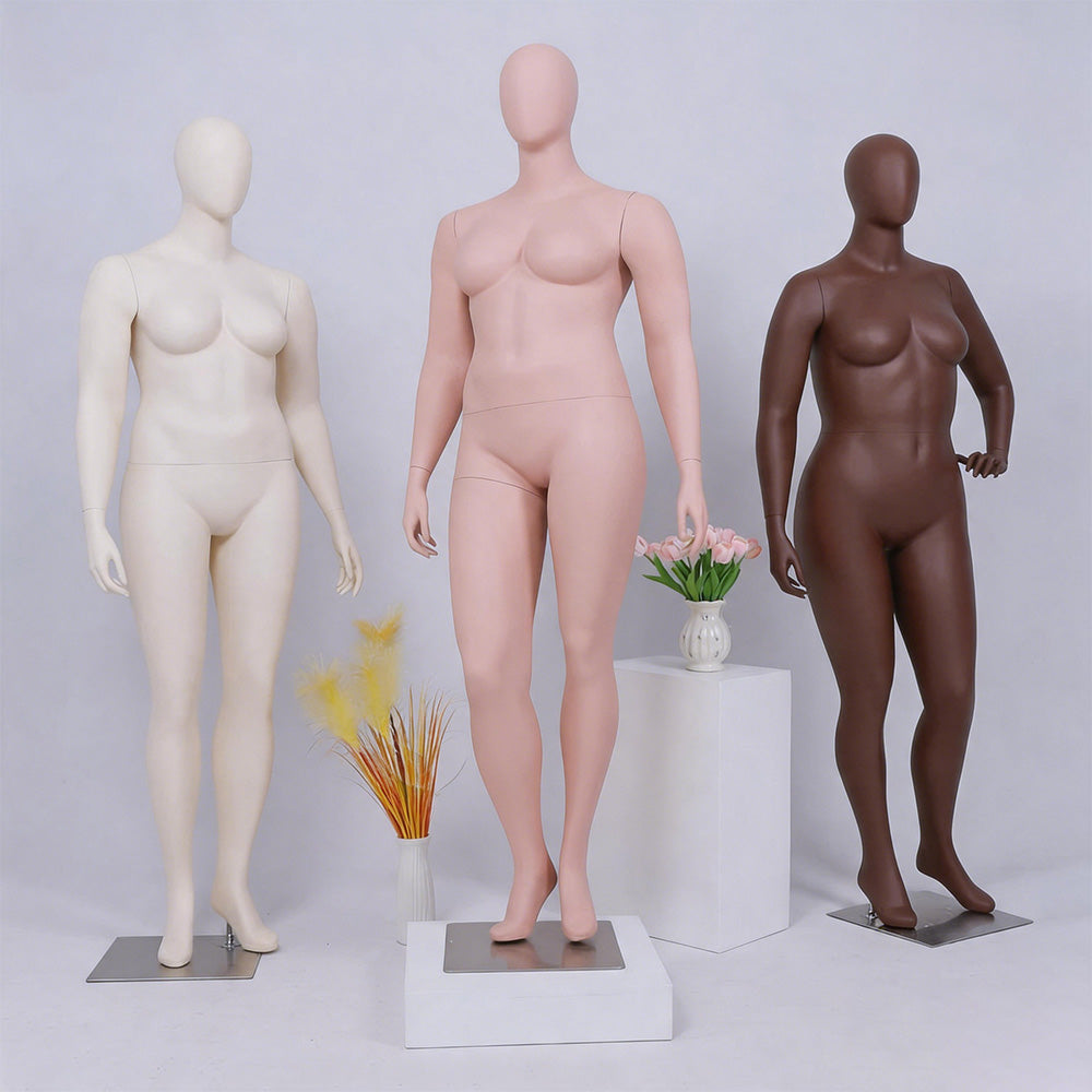 JELIMATE Plus Size Female Mannequin | Full Body & Half Body | Clothing Lingerie Swimwear