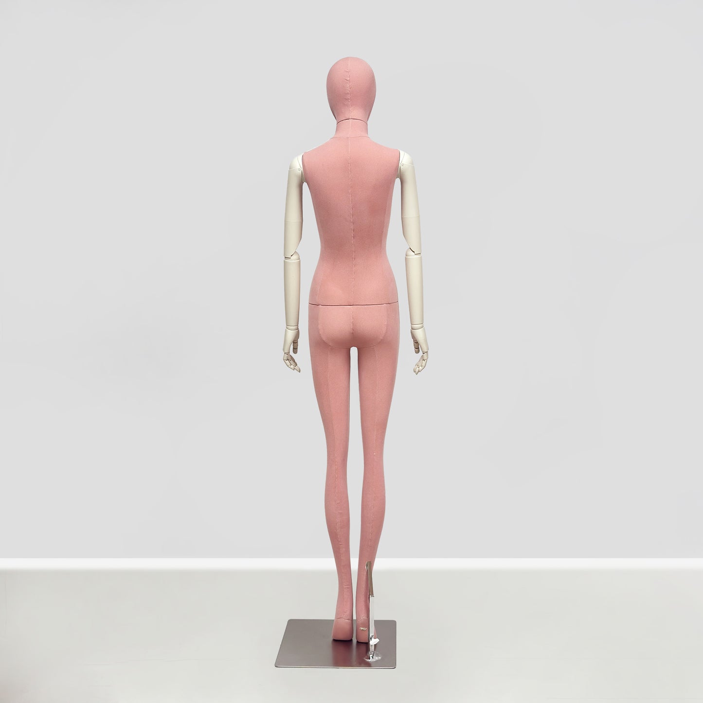 JELIMATE Pink Suede Female Mannequin - Bridal Boutique Wedding Dress Display