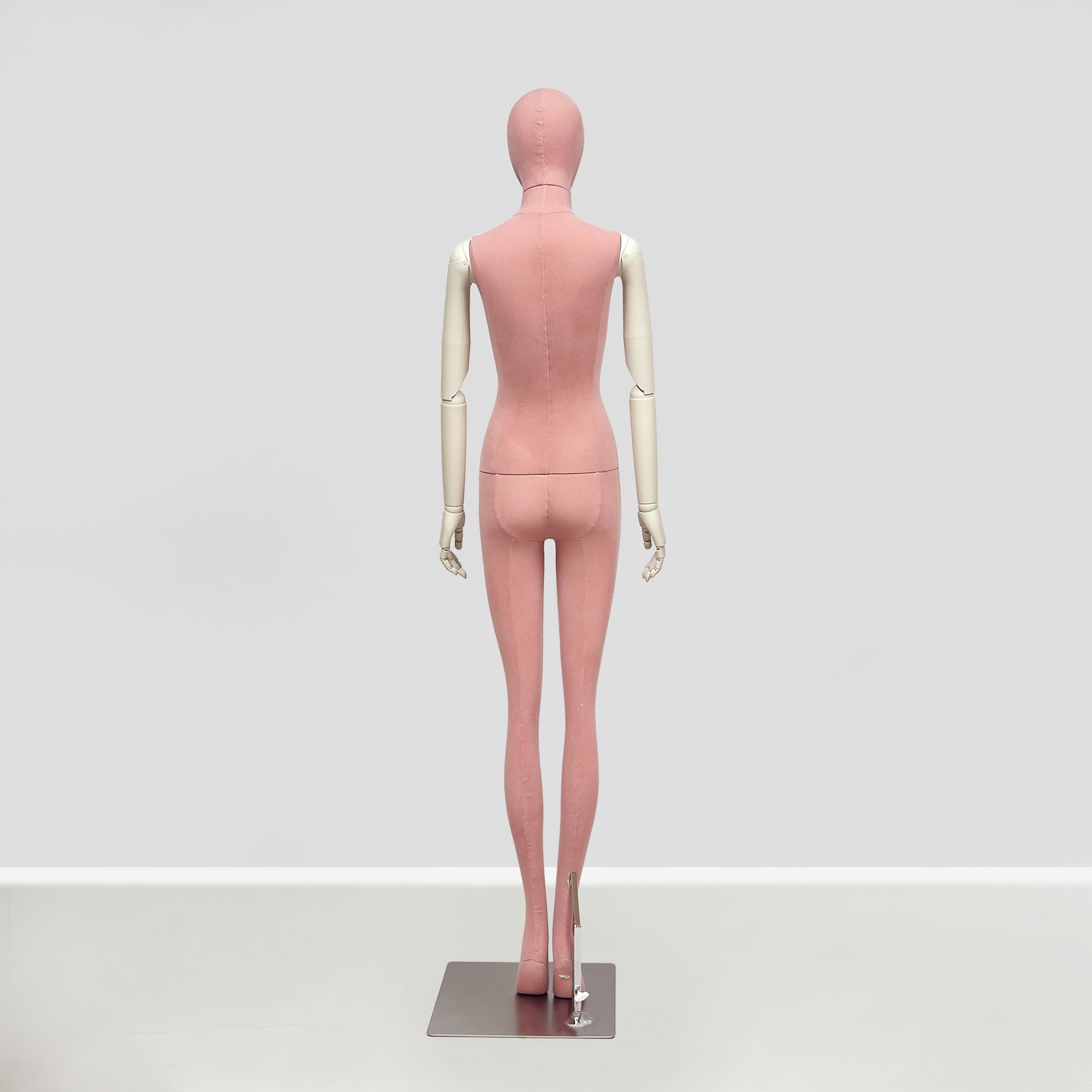 JELIMATE Pink Suede Female Mannequin - Bridal Boutique Wedding Dress Display