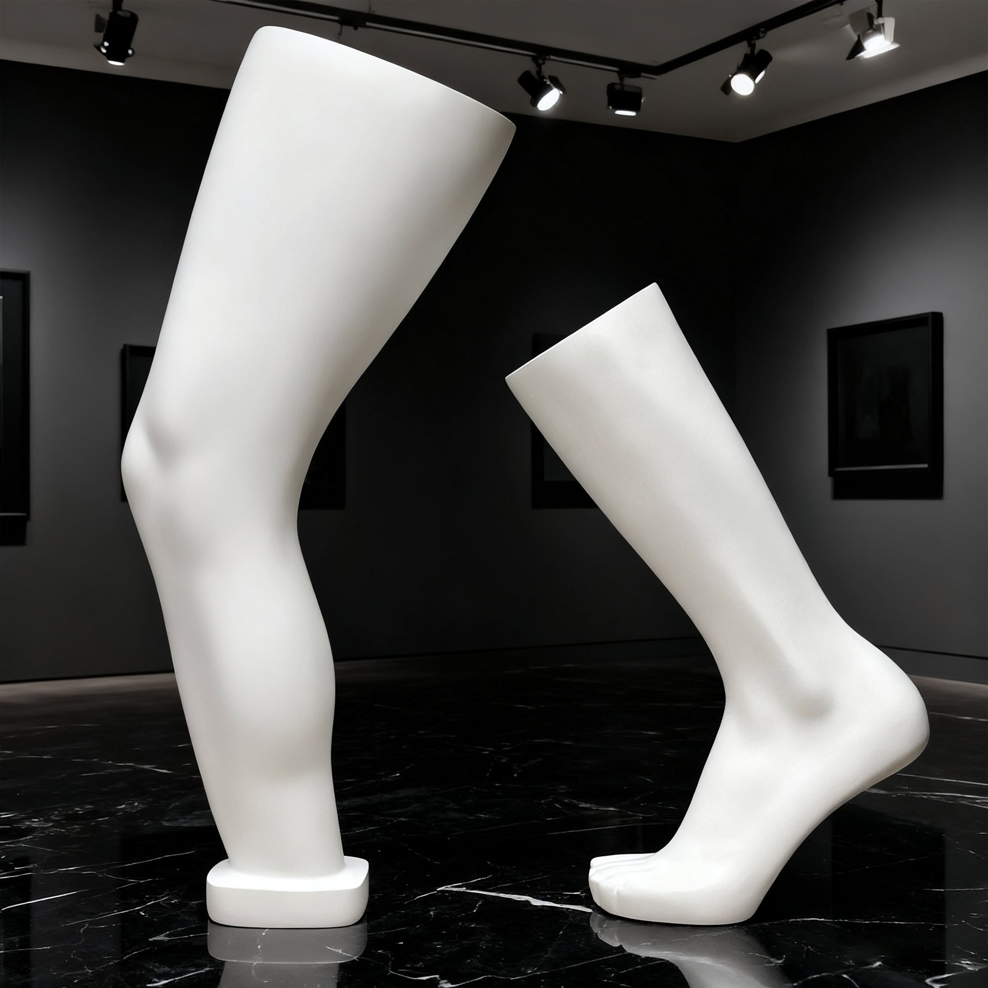JELIMATE Fiberglass Male Mannequin Body Parts – 7 Styles for Sportswear & Brace Display
