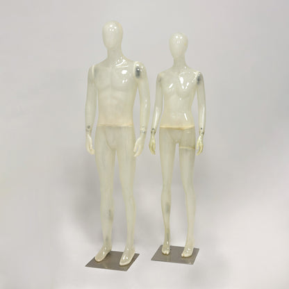 Premium Translucent Frosted Mannequin | Full Body Display for Luxury Boutiques
