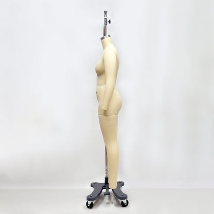 Plus Size Dress Form with Collapsible Shoulders - Professional Female Full Body Draping Mannequin