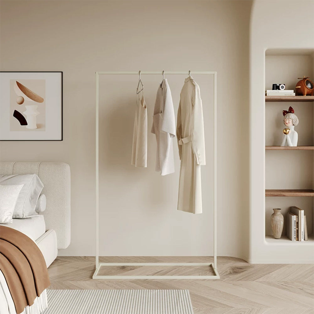 JELIMATE Freestanding Metal Clothing Garment Rack Display Stand for Boutique Bedroom