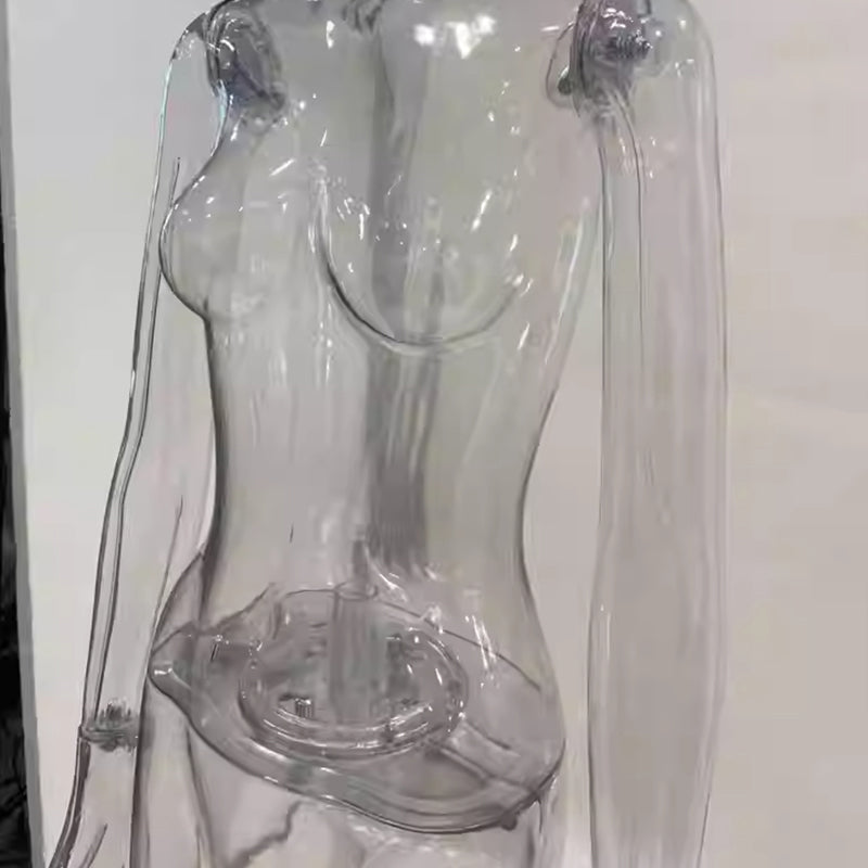 Transparent Hollow Mannequin Prop | Female & Male Half/Full Body Plastic Display for Swimwear, Underwear & Photography