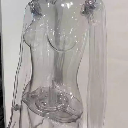 Transparent Hollow Mannequin Prop | Female & Male Half/Full Body Plastic Display for Swimwear, Underwear & Photography