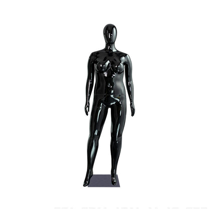 Plus Size Female Mannequin - Electroplated Curvy Full Body Display Model