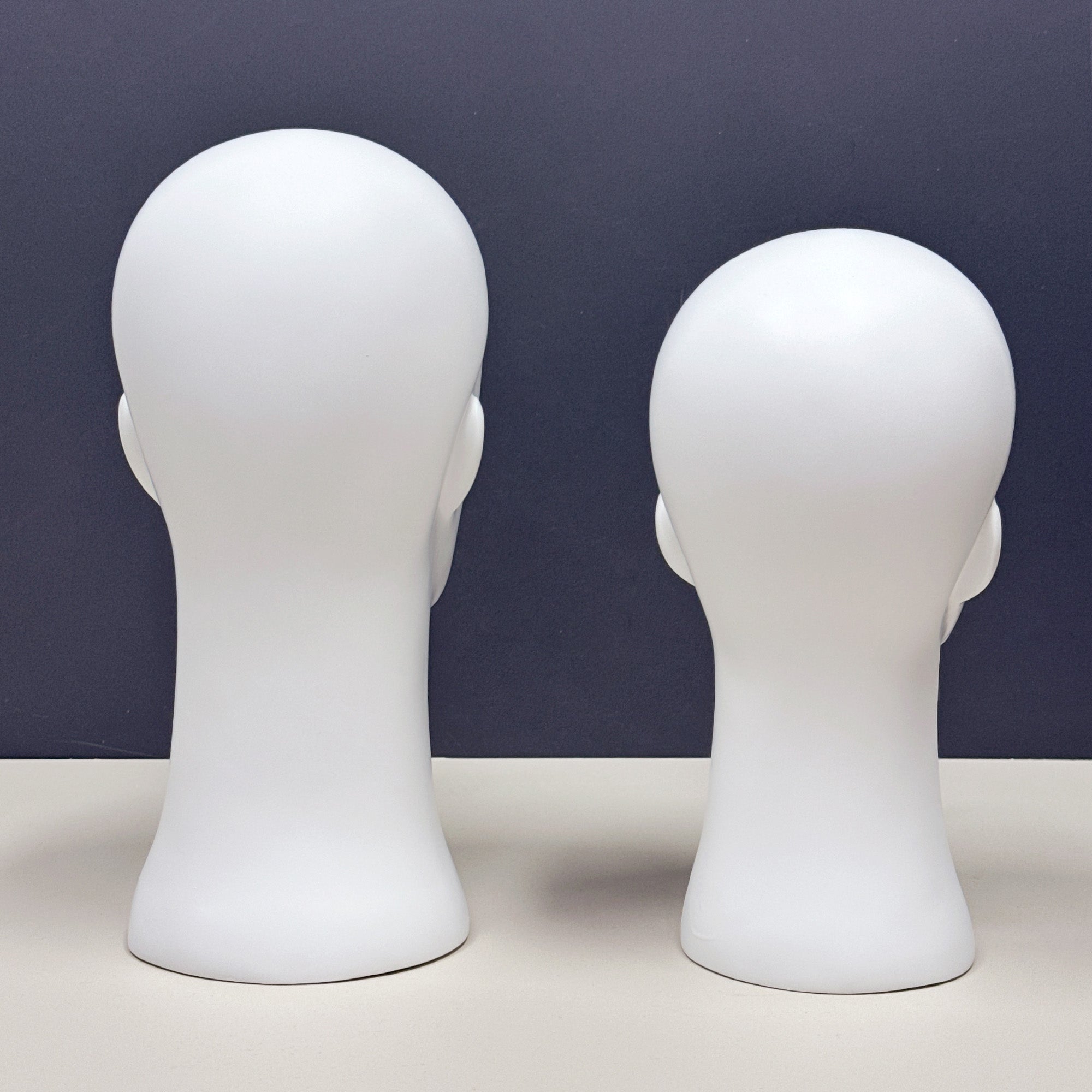 White Abstract Mannequin Head - Professional Display Stand for Wigs, Hats & Accessories