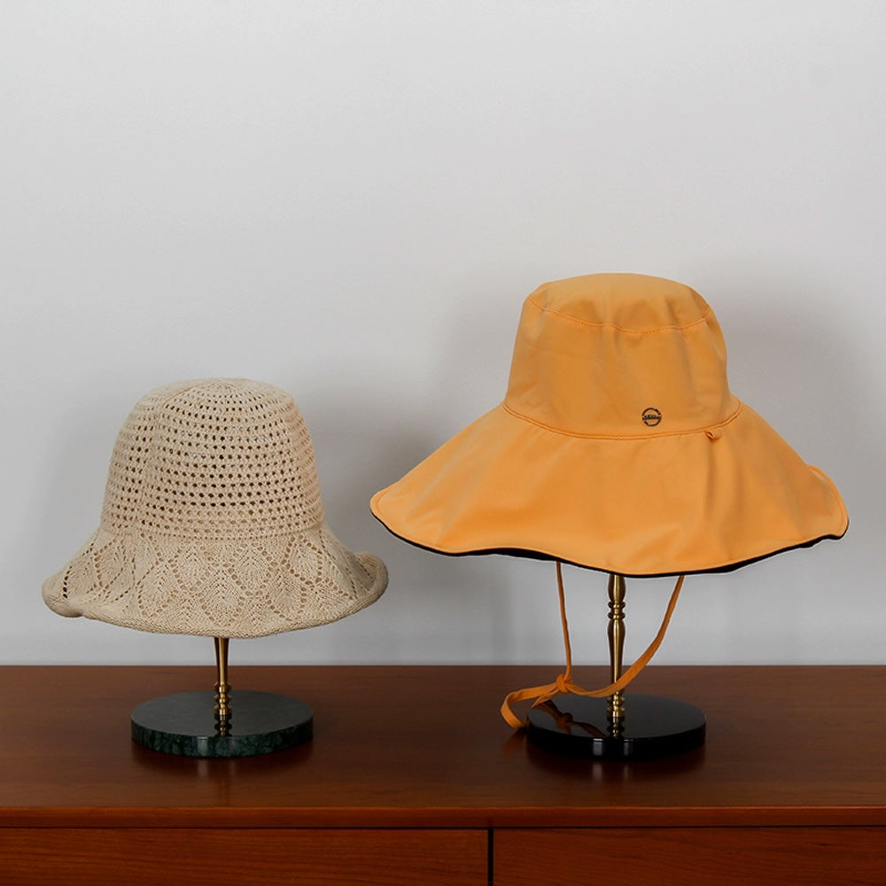 Jelimate Light Luxury Metal Hat Stand Hat Storage Rack,Window Display Hat Mannequin Stand,Hat Store Hat Display Stand With Round Base Helmet Stand