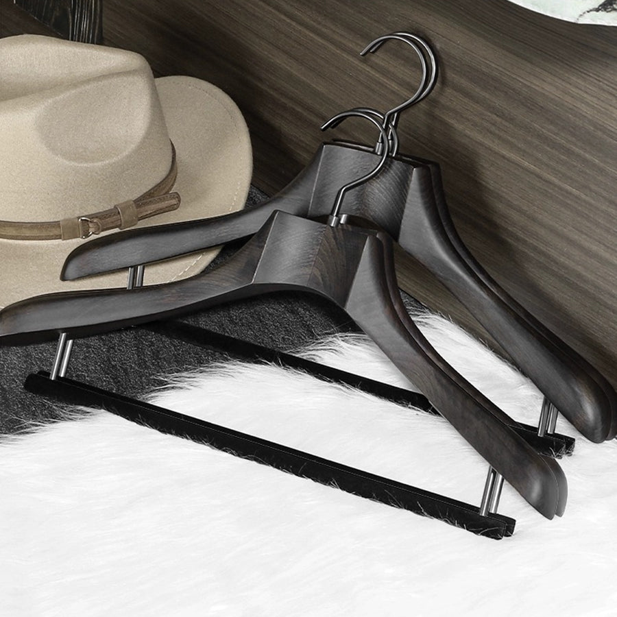 Premium Beech Wooden Hanger: Elegant Storage Solution