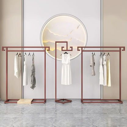 JELIMATE Floor Standing Clothing Display Rack | Boutique Garment Hanger Rack Stand
