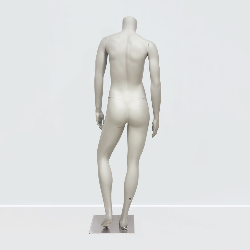 Jelimate Female Athletic Headless Mannequin - Fiberglass Display for Activewear