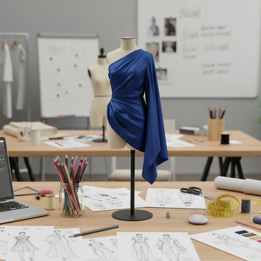 1:2 Half Scale Female Dress Form (Size 20) - Mini Sewing Mannequin with Adjustable Base | Jelimate