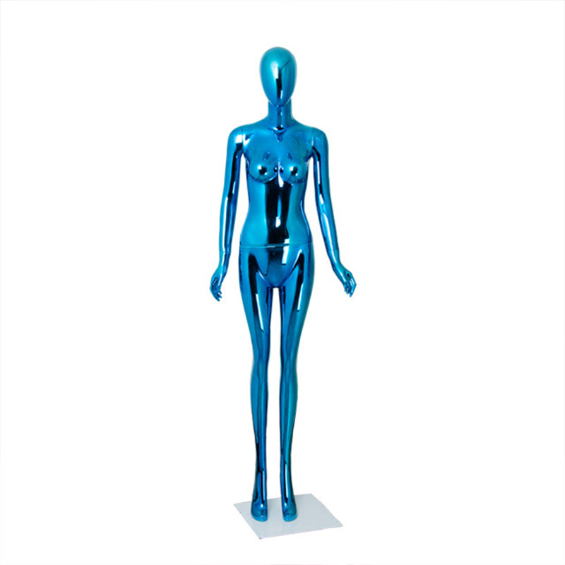 JELIMATE Luxury Electroplated Female Fiberglass Mannequin for Clothing Window Displays