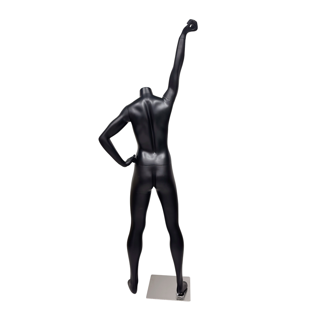 JELIMATE Female Athletic Dumbbell Mannequin - Headless Sports Display for Gym & Boutique