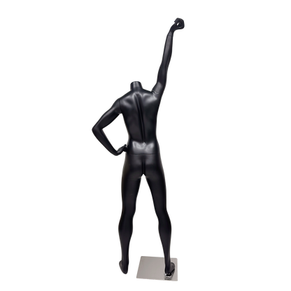 JELIMATE Female Athletic Dumbbell Mannequin - Headless Sports Display for Gym & Boutique