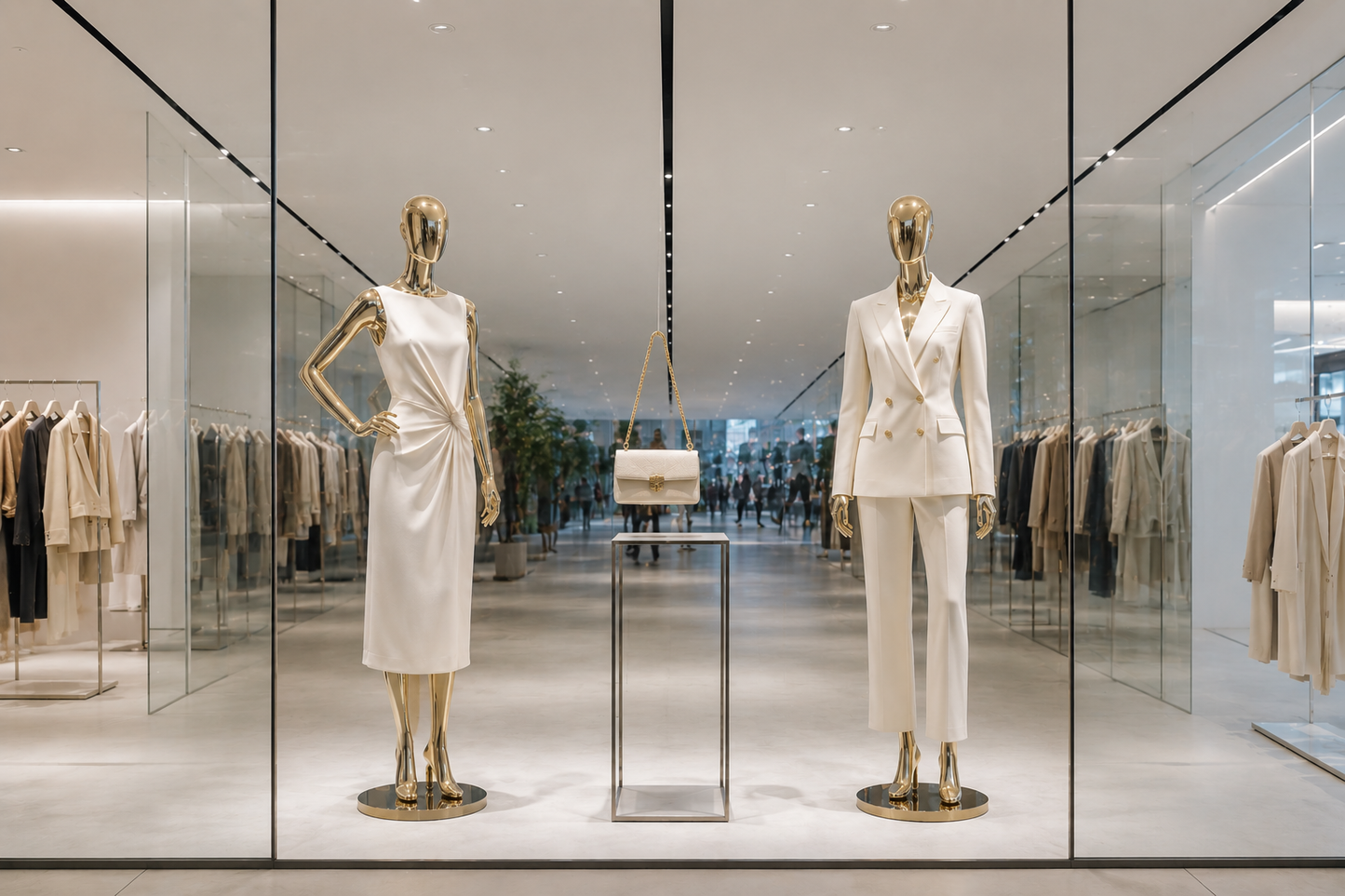Gold Slim Plated Female Mannequin - Full Body Display | 6 Styles Available