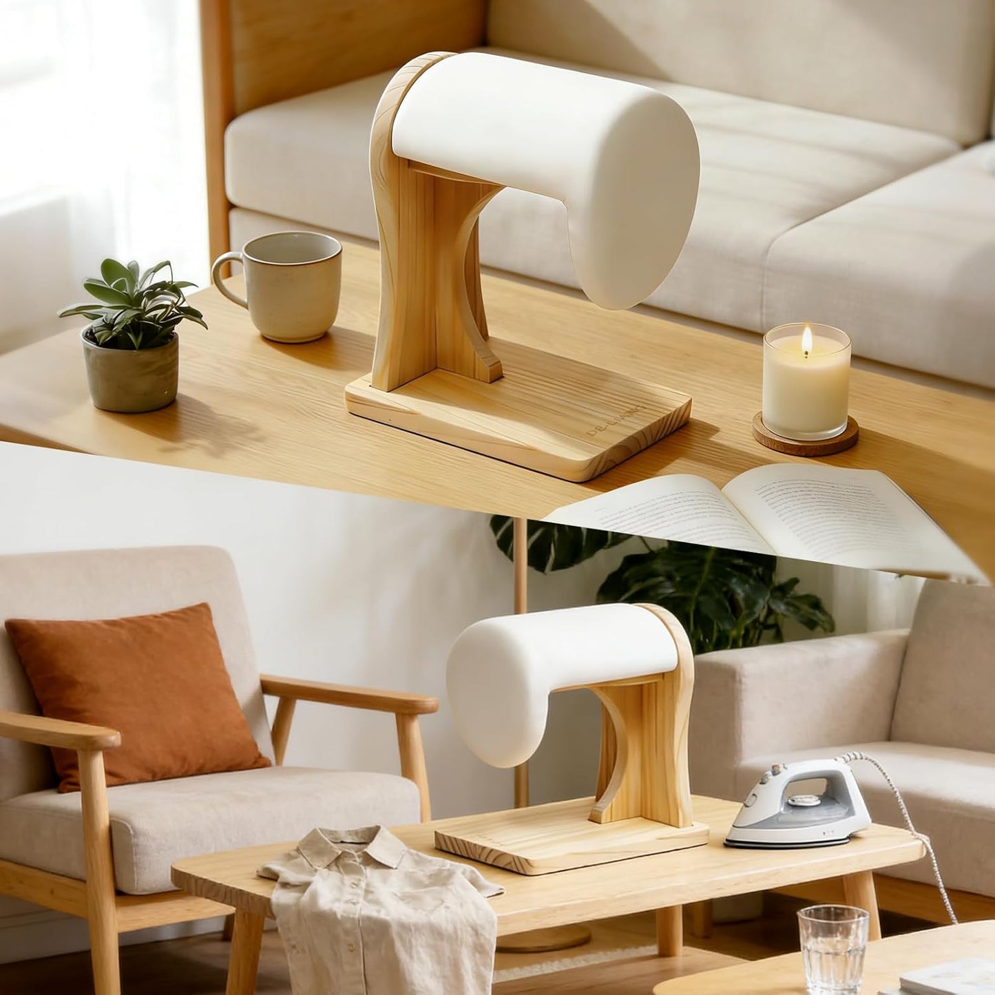 Professional Tailor Shoulder Ironing Board - Solid Pine Wood Pressing Board for Suits & Shirts