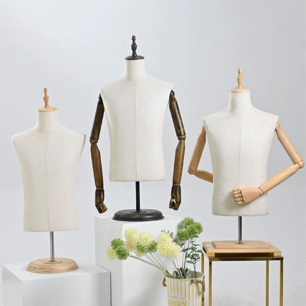 JELIMATE Wooden Mannequin Head Cap | Antique & Flat Top Cover for Display Dress Forms