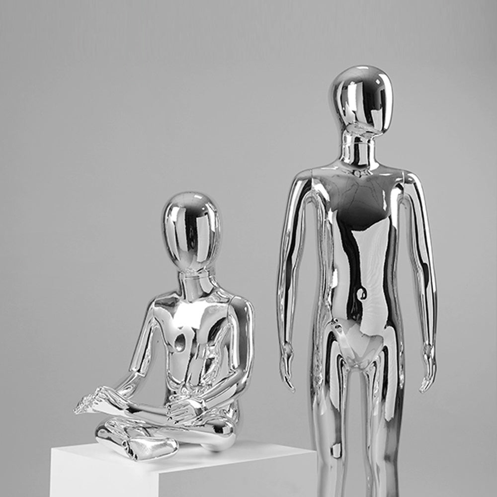 Jelimate JE-0207 Luxury Gold & Silver Electroplated Full Body Kid Mannequin