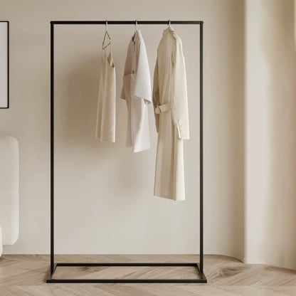 JELIMATE Freestanding Metal Clothing Garment Rack Display Stand for Boutique Bedroom