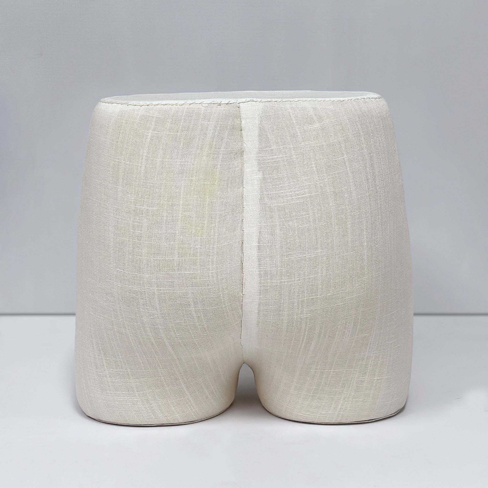 JELIMATE Male Underwear Display Mannequin Bottom – Fiberglass Butt Form with Linen Cover