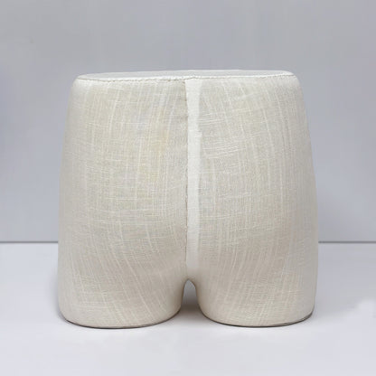 JELIMATE Male Underwear Display Mannequin Bottom – Fiberglass Butt Form with Linen Cover