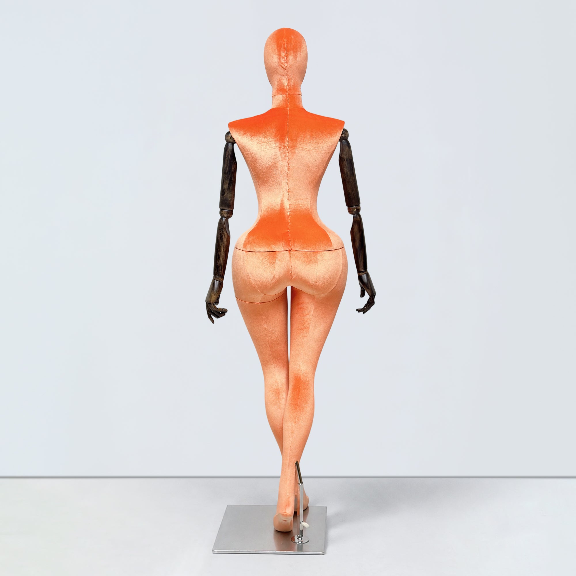 JELIMATE Plus Size Velvet Female Mannequin | Curvy Hourglass Full Body Display Form