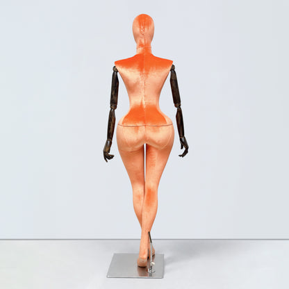 JELIMATE Plus Size Velvet Female Mannequin | Curvy Hourglass Full Body Display Form