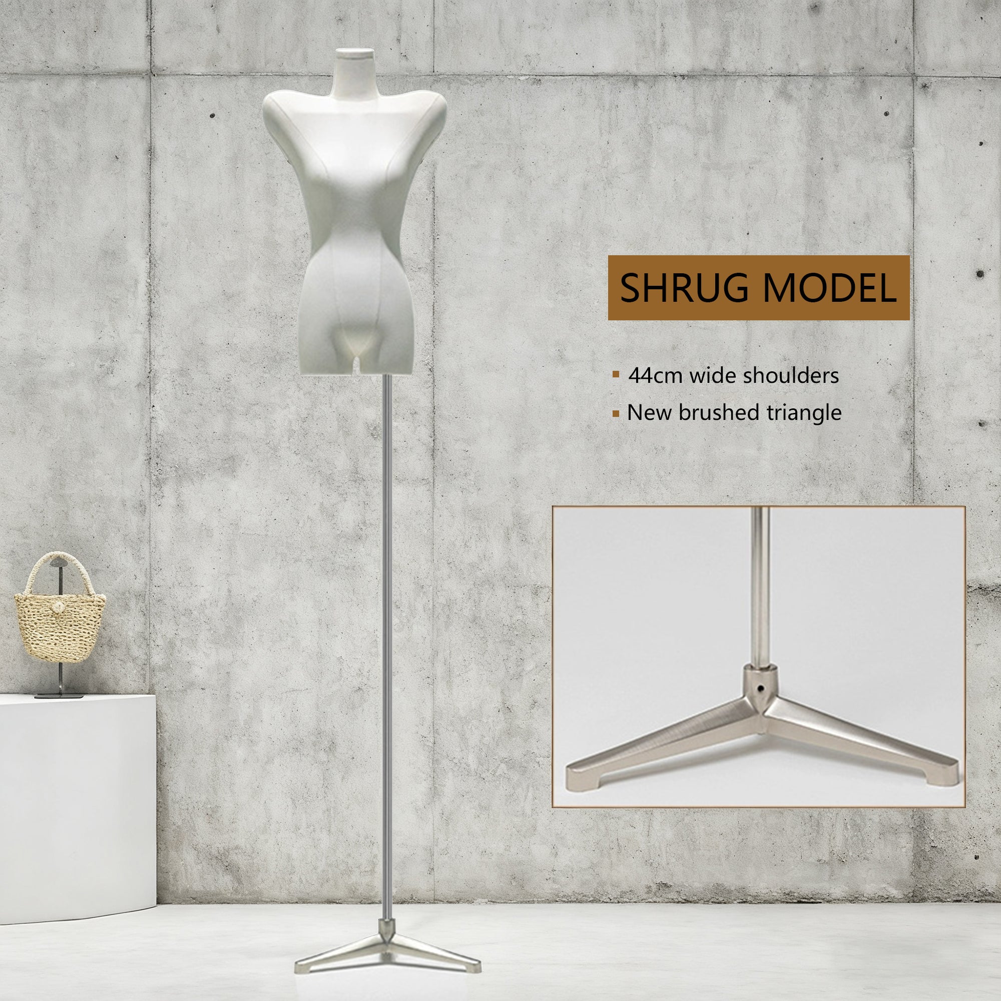 Korean-Style Shoulder-Padded Female Mannequin - Luxury Display for Clothing Boutiques & Retail Stores